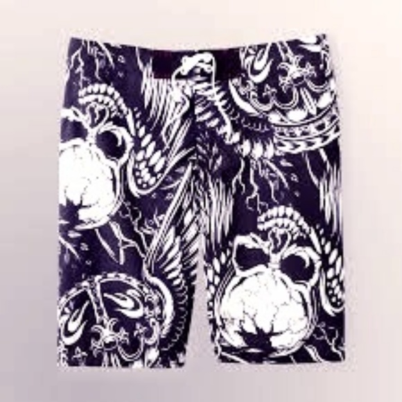 mens skull bathing suits